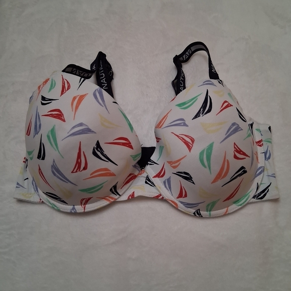 Nautica Other - Nautica colorful sailboat padded bra 38DD logo straps